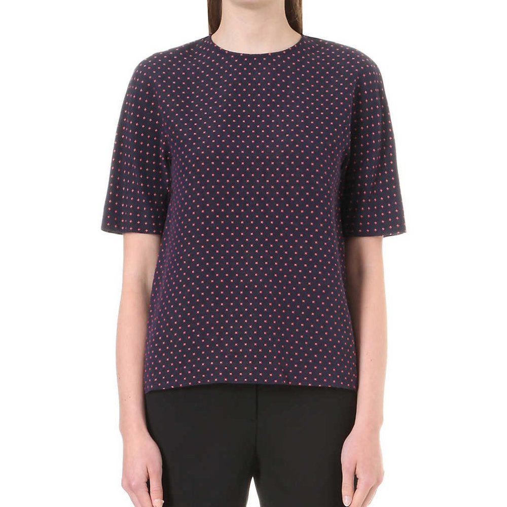 Sz 1/S Sandro Play Slit Back Woven Top